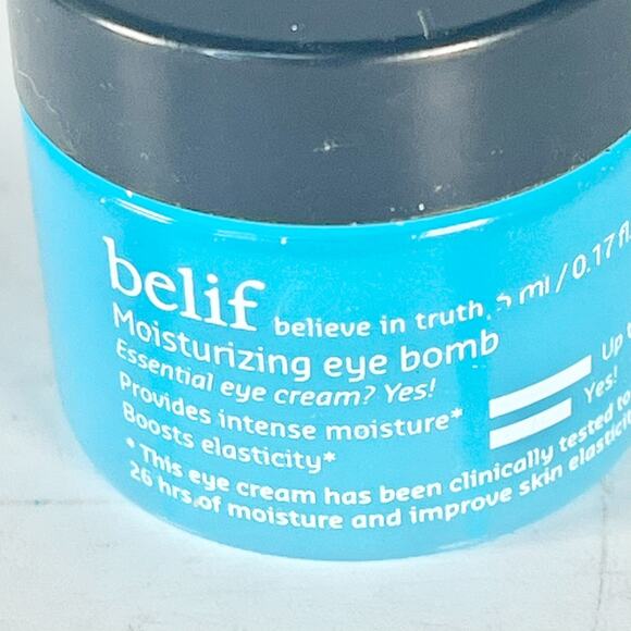 Belif Moisturizing Eye Bomb Cream Moisturizer Hydration Travel .17 fl oz 5ml New - Picture 2 of 4